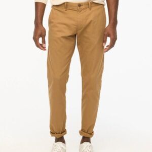 NWT J. CREW Flex Chino Pant Slim brown size 36x32